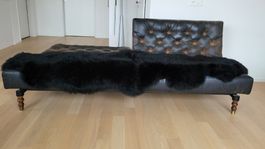 Echtes Doppelfell in der Farbe schwarz