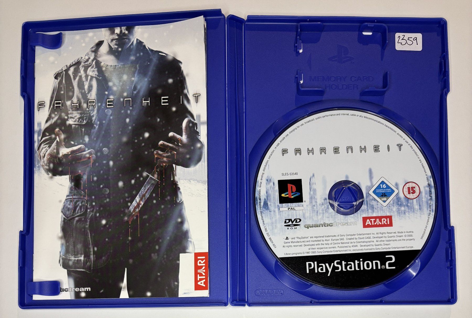 Giochi: PS2 - Fahrenheit – Usato da Allschwil venduto da Bullach 1