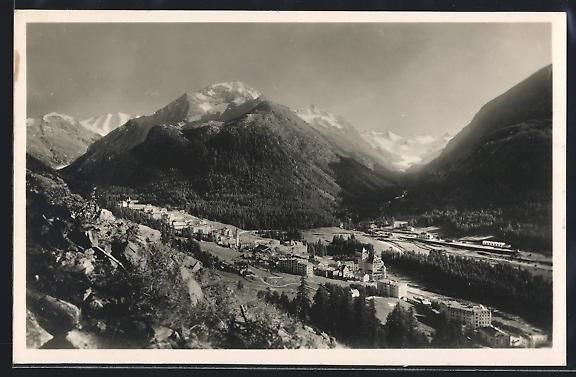Ansichtskarten: Pontresina, Blick auf den Ort inmitten d – Gebraucht aus Berlin von bartko-reher