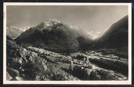 Pontresina, Blick auf den Ort inmitten d