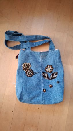 Handtasche Jeans handgemacht
