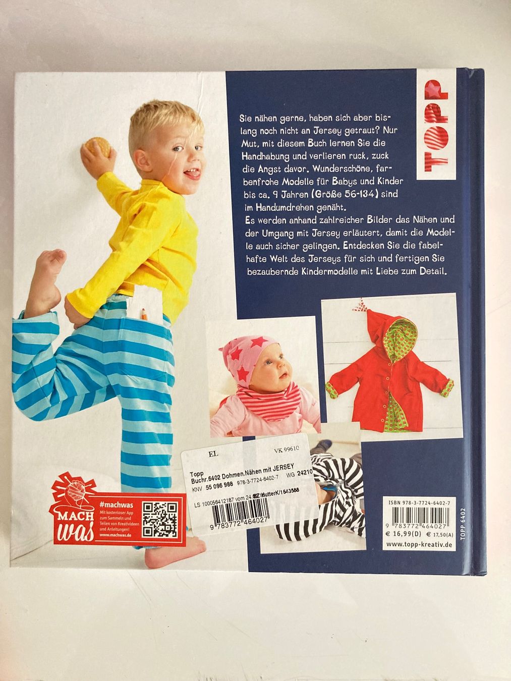 Libri: Nähen mit JERSEY – kinderleicht – Usato da Frauenfeld venduto da AlphaCentauri_369_ 1