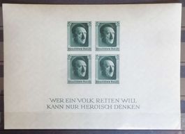 1937: 1. Nationale Briefmarkenausstelllung, Block *