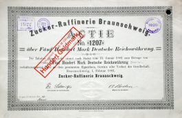 Zucker-Raffinerie zu Braunschweig, Braunschweig - 1881
