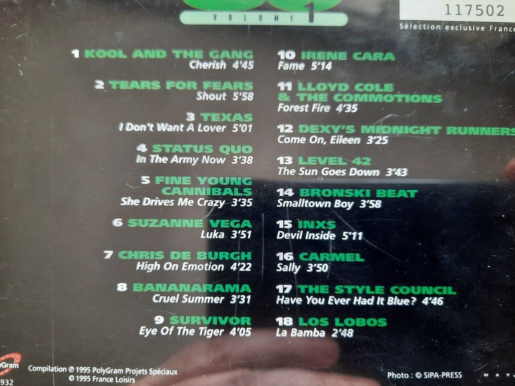 CD: CD Pop & Rock 80 volume 1 dès 1.- – Usato da Pully venduto da bro_n52j 3