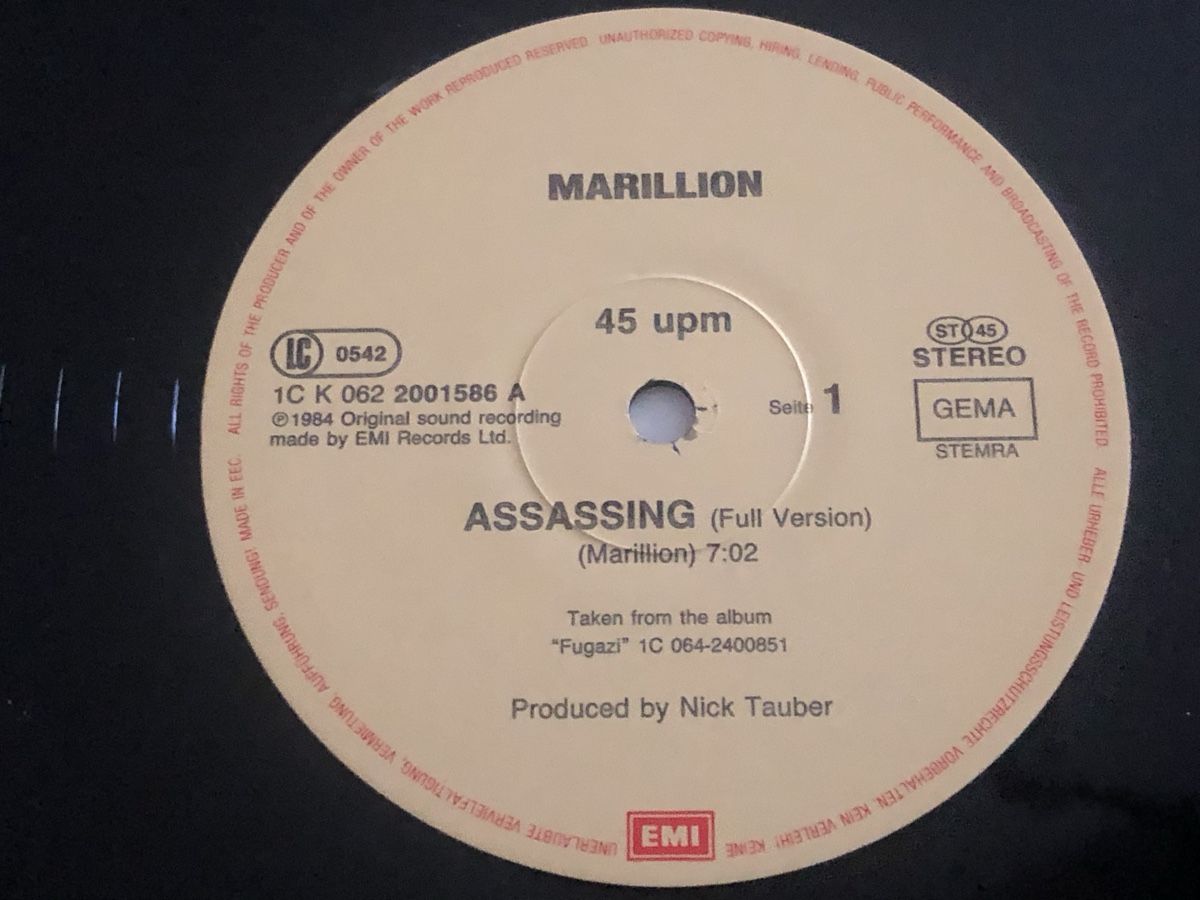 Schallplatten: Marillion. 1984. Maxi. Assassing – Gebraucht aus Faulensee von Mizuno06 2