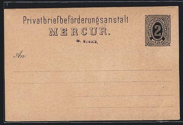 Cartoline postali: Private Stadtpost Privatbriefbeförderun – Usato da Berlin venduto da bartko-reher