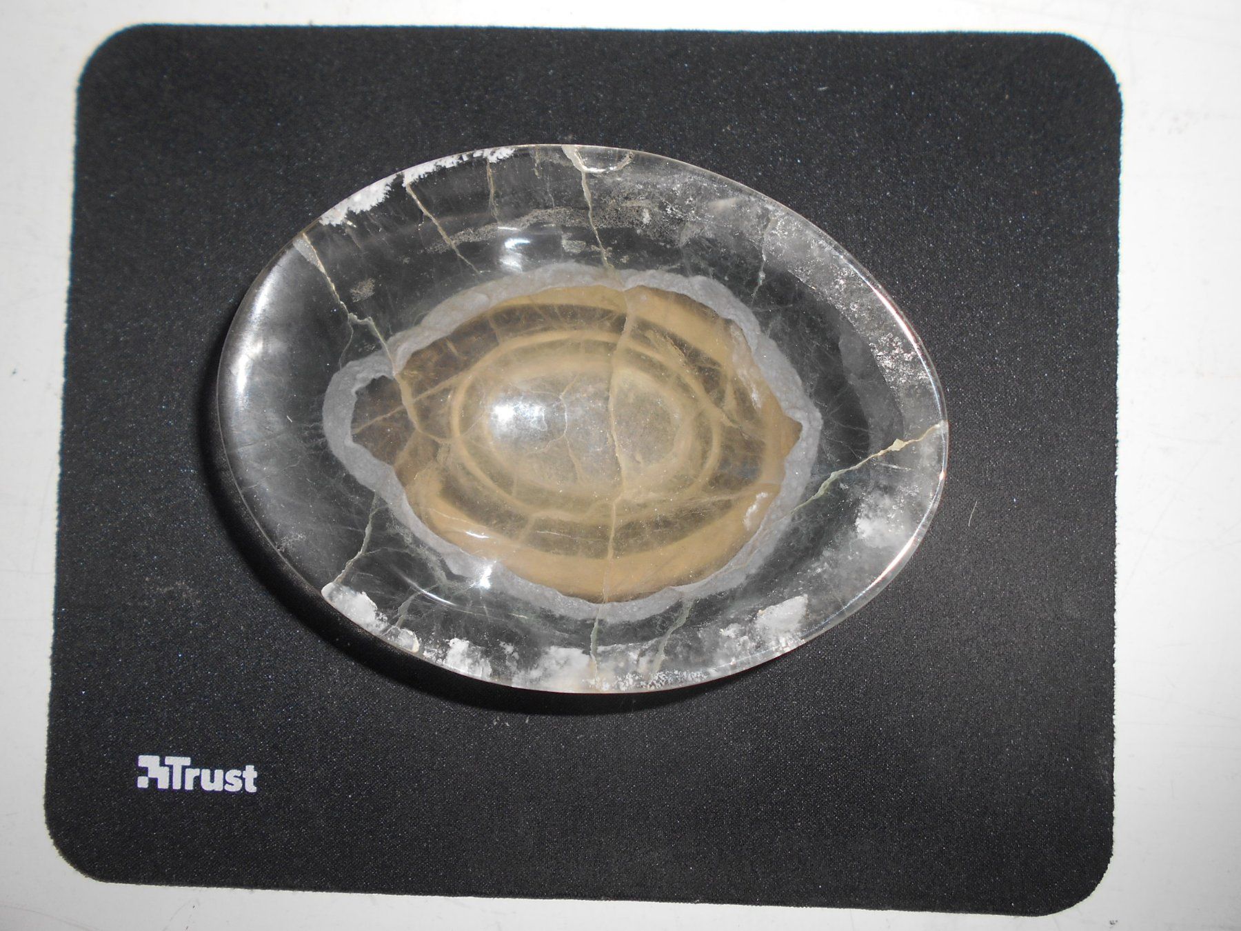 Pietre preziose: Fluorit Schale Brasilien ca. 12 cm Oval – Nuovo (secondo la descrizione) da Hünibach venduto da vielesachen