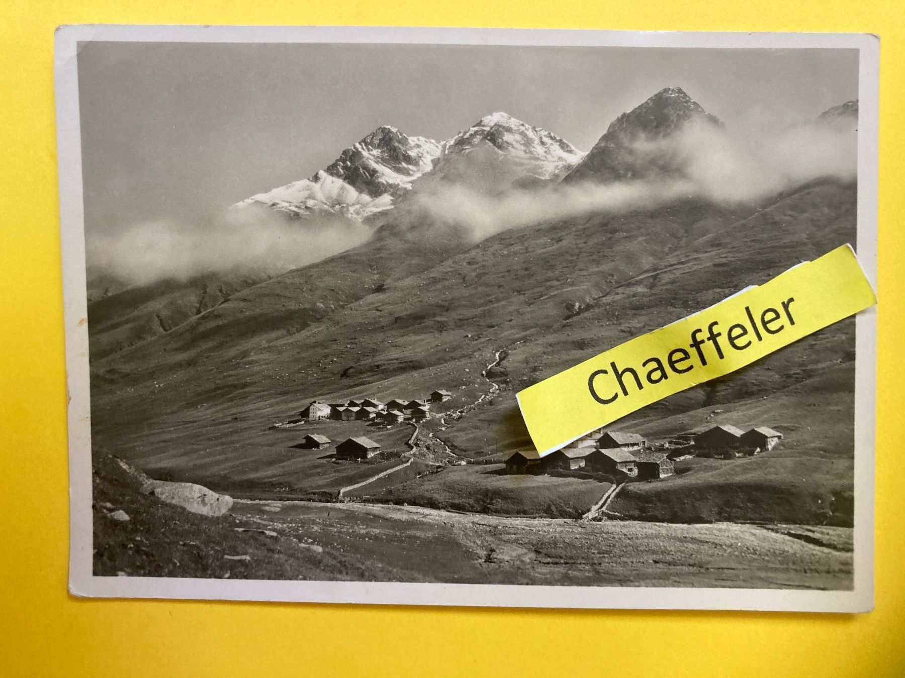 Cartoline postali: Juv - Averstal 2133 m. ü. M. – Usato da Zürich venduto da Chaeffeler