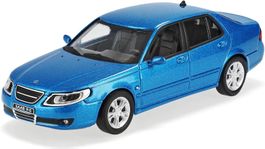 Saab 9-5 Limousine Phase III 2005-2009 blau met.      1:43