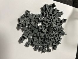 Lego 100x Platte 1x1 mit U-Clip (2555)