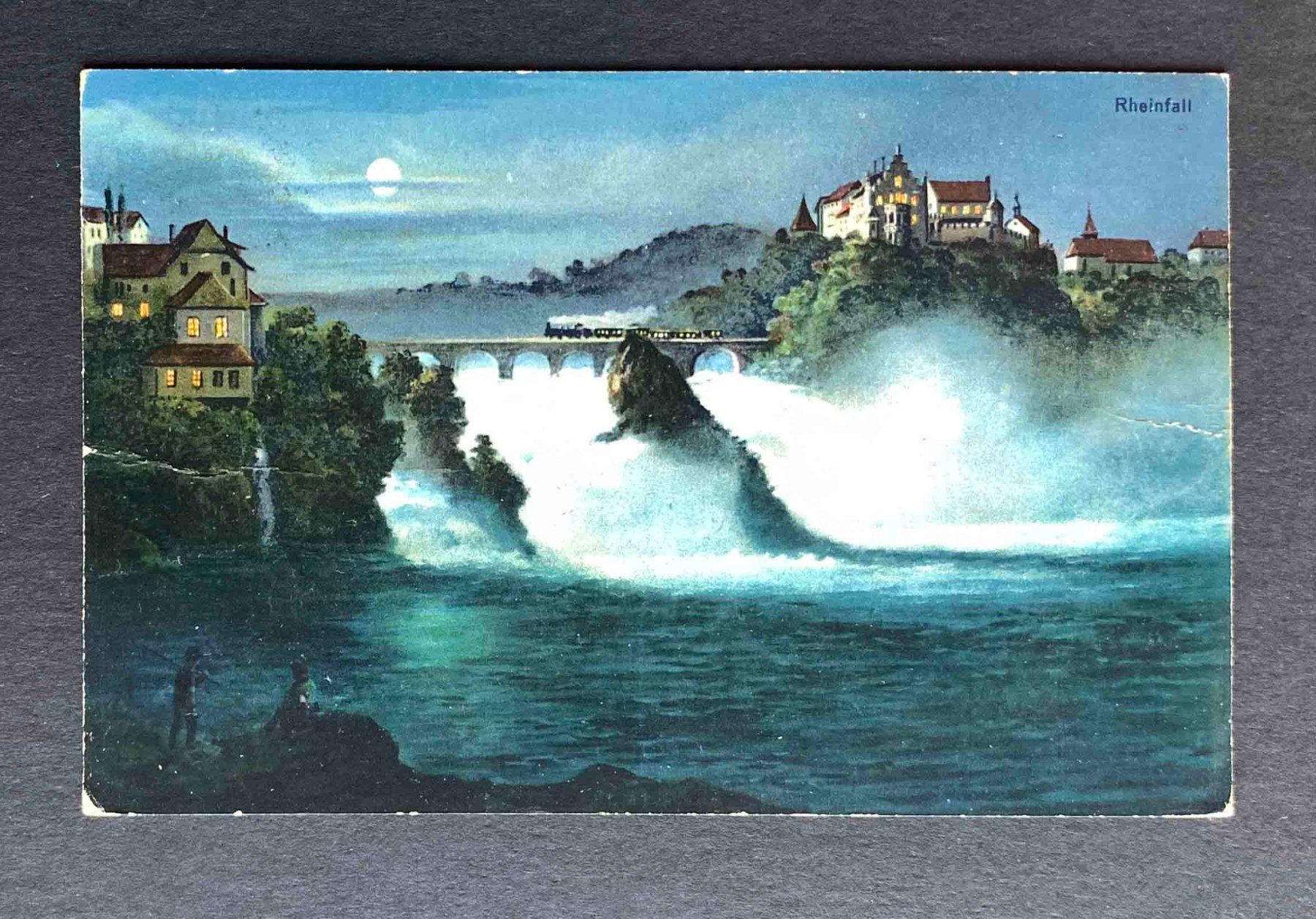 Cartoline postali: AK Schlösschen Wörth Rheinfall – Usato da Goldau venduto da artelier1