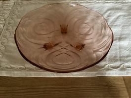 Antike Glas Früchteschale