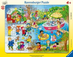 Rahmenpuzzle 30 Teile Die Jahreszeiten am See