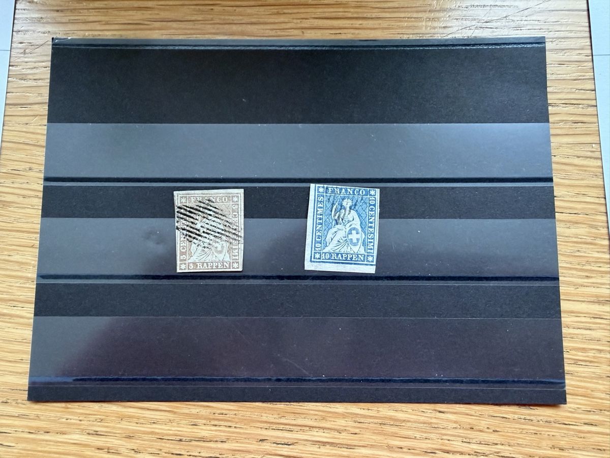 Tous les timbres: 2 Strubel 22F und 23F mit Attest – D'occasion à Murgenthal par Tina_4055