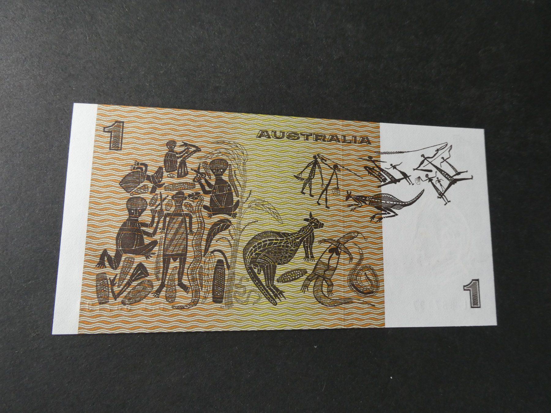 Banknoten: Australien, 1 Dollar   ungefaltet – Gebraucht aus Hinterforst von Rohusri 1