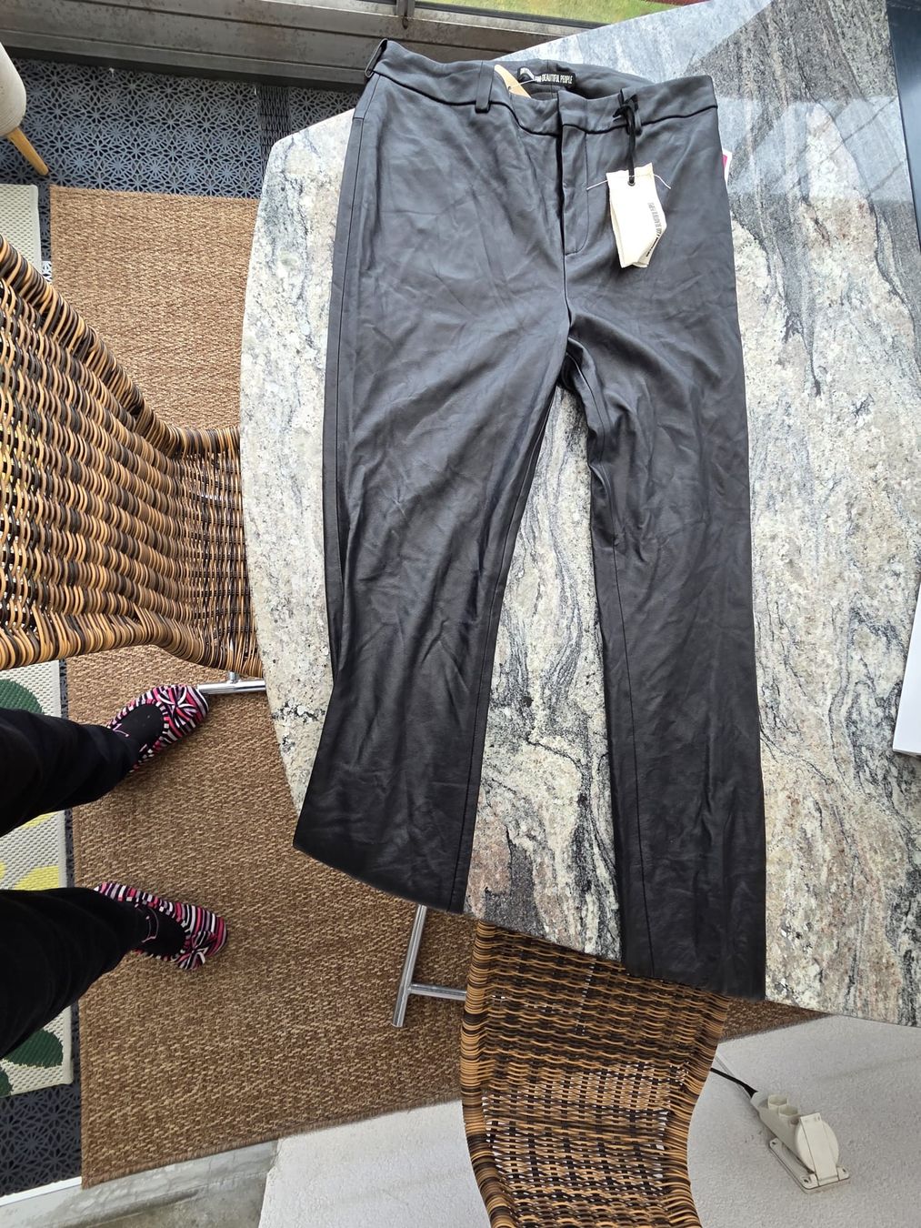 Leggings: Leggins Damen aus Leder – Nuovo e nell'imballaggio originale da Kleinbösingen venduto da Walle70 1