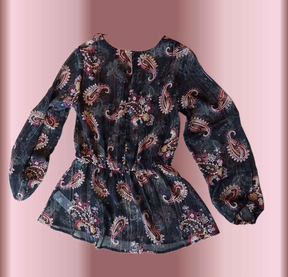 Camicette: Schicke Chiffon Bluse Paisleymuster – Nuovo e nell'imballaggio originale da Aarburg venduto da Hystoria