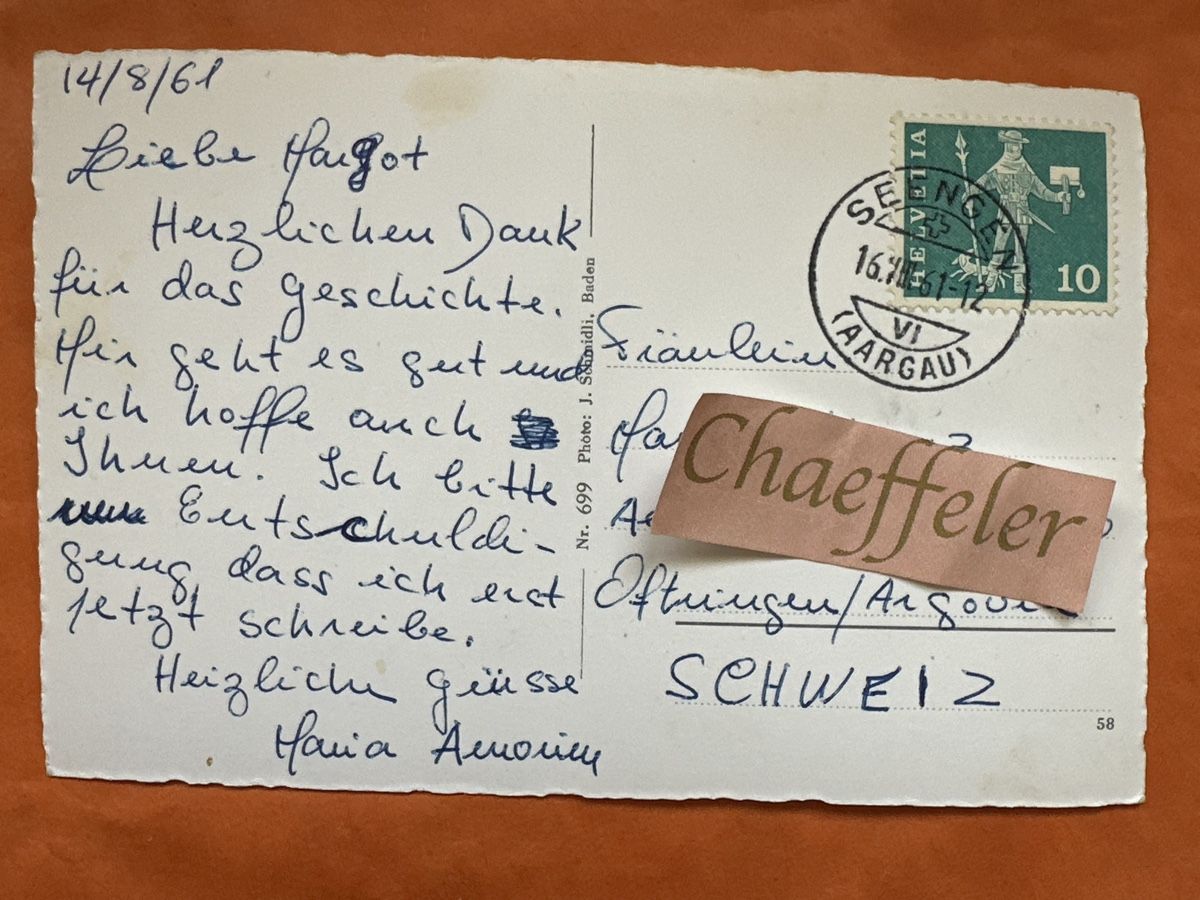 Cartoline postali: 1961 Am Hallwilersee – Usato da Zürich venduto da Chaeffeler 1