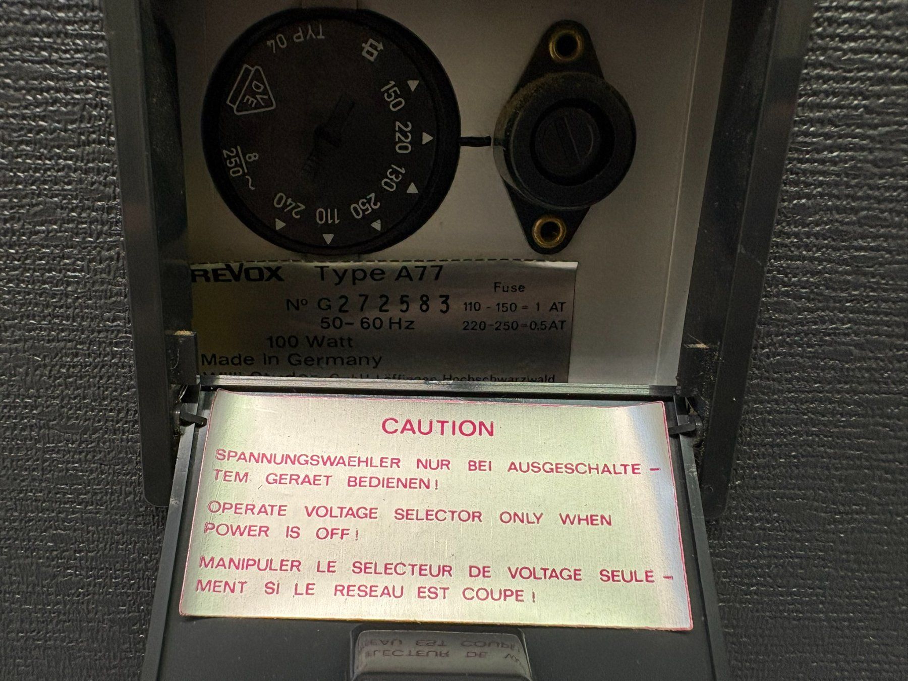 Revox Apparecchi a nastro: Revox Type A77 MK IV – Difettoso da Hochdorf venduto da av-electronics 8