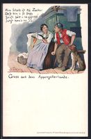 Schweiz, Appenzeller Paar in Tracht mit 