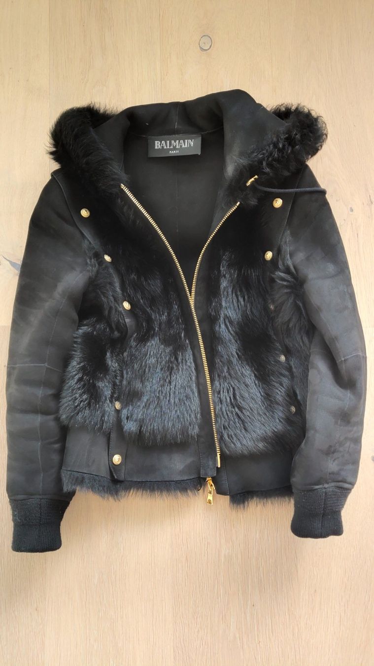 Balmain Giacche: Balmain Lammleder Jacke schwarz – Usato da Meilen venduto da Aphrodite87 1