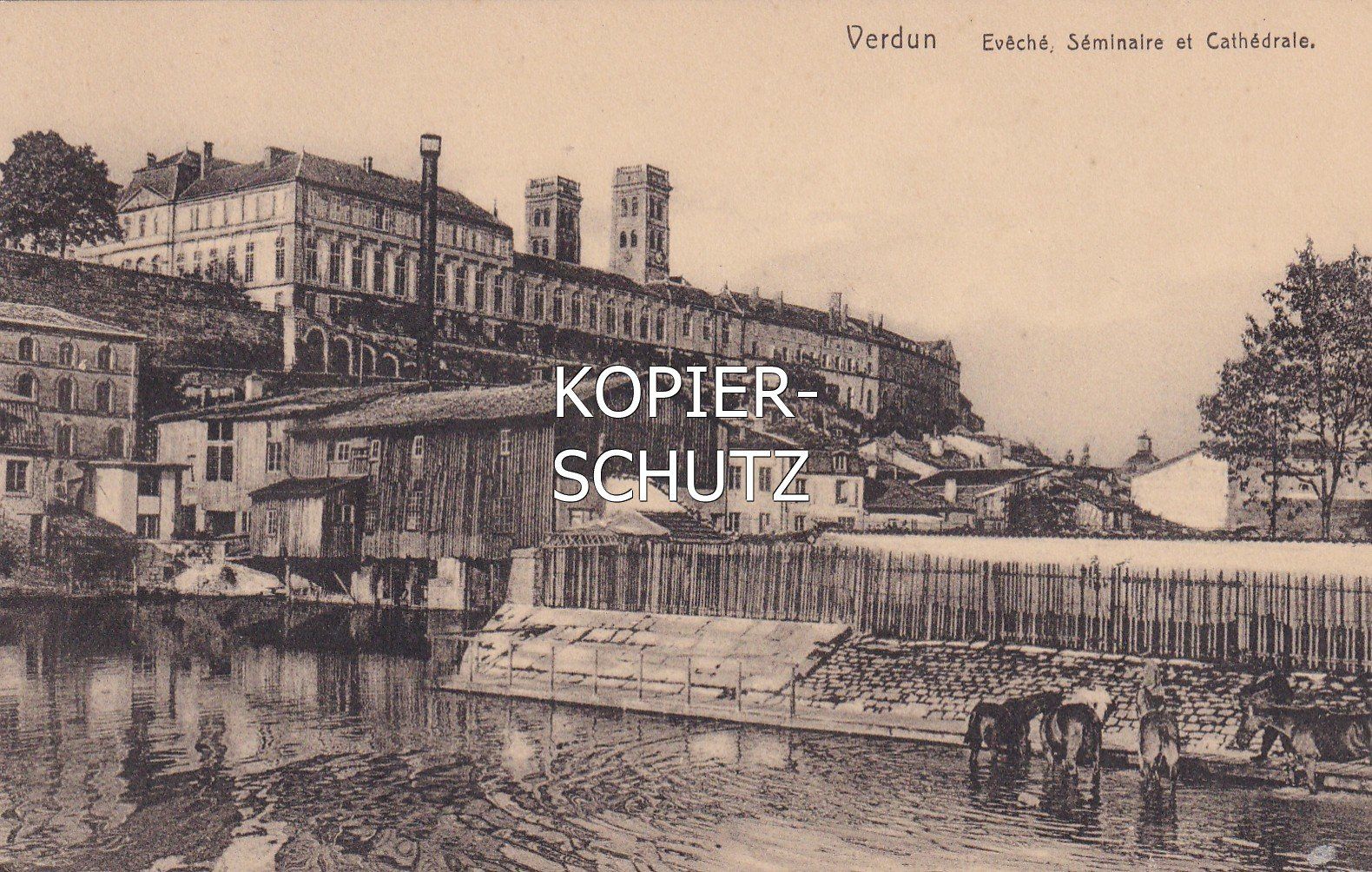 Ansichtskarten: Verdun - Evêché, Séminaire et Cathédrale /bf – Gebraucht aus Hombrechtikon von Rudolf07
