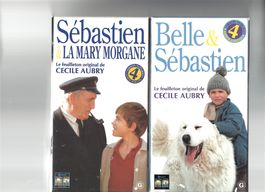 Cas. vidéo VHS Belle et Séb. Série complète 3 x 4 cassettes