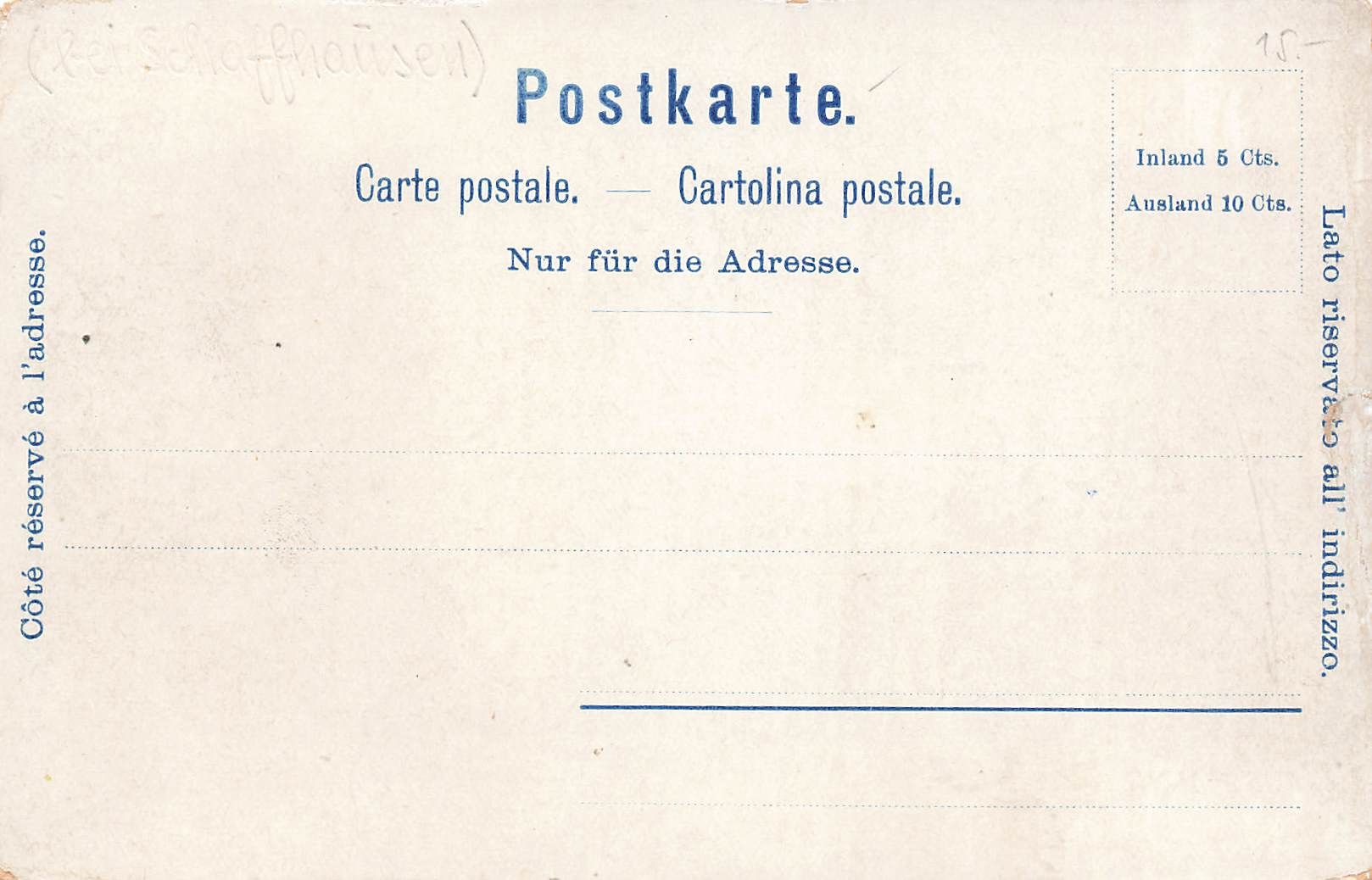 Cartoline postali: Rheinfall Litho – Usato da Biasca venduto da Blenio71 1
