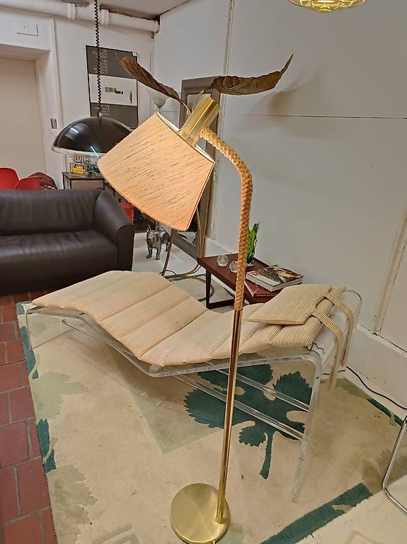 Lampade: Stehlampe vintage Design goldig – Usato da Winterthur venduto da style-and-design.zrh