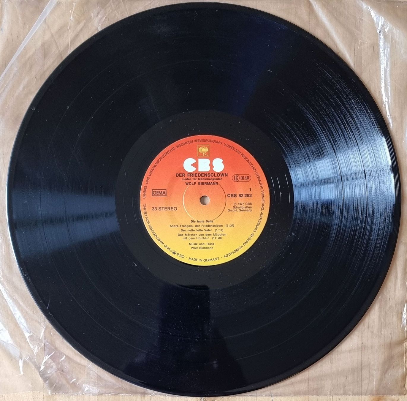 Dischi in vinile: LP Wolf Biermann "Der Friedensclown" (DE 1977) Originalpress – Usato da Luzern venduto da Frizzz 1