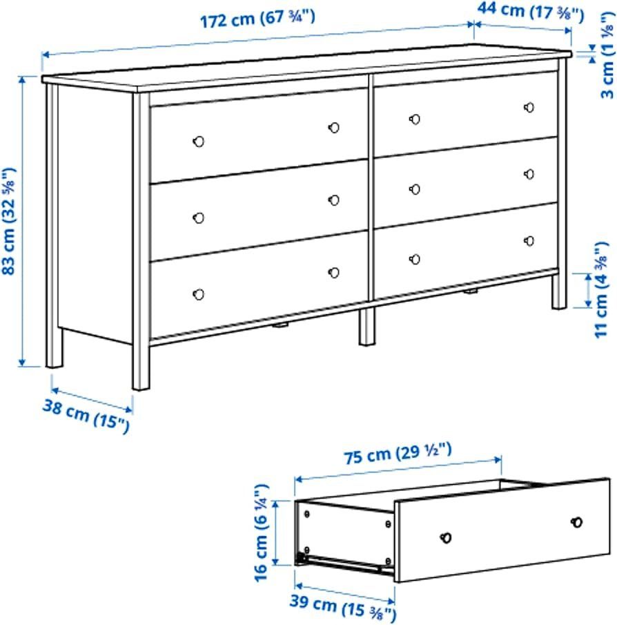 Ikea Kommoden: KOPPANG Kommode mit 6 Schubladen Ikea weiss – Gebraucht aus Rudolfstetten von SuzyChi 4