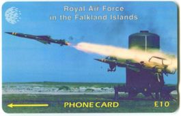 Telefonkarte "Militär". Falklandinseln