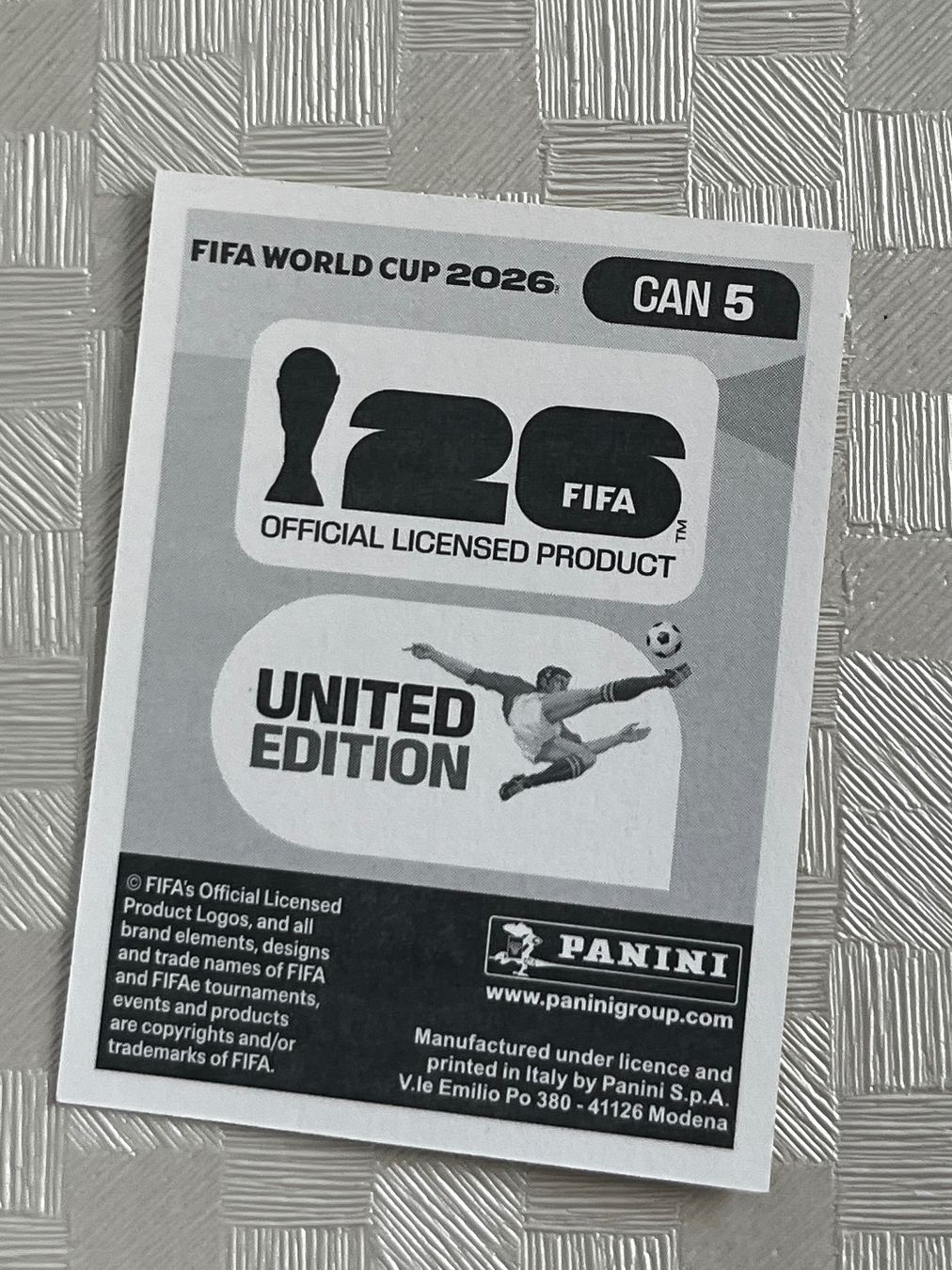 Panini Carte collezionabili: Panini Fifa Word Cup 2026 CAN 5 – Usato da Winterthur venduto da Numero1 1