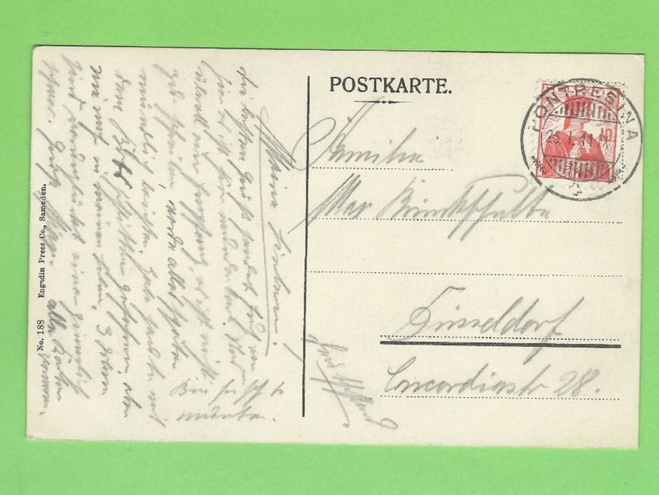 Cartoline postali: Pontresina Winterlandschaft Postkarte Schweiz – Usato da Zürich venduto da t24_de 1