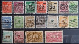 Deutsches Reich Lot mit alten Werten I