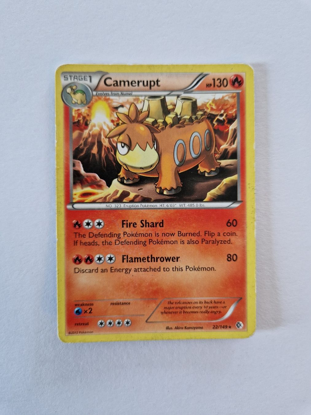 Pokémon Carte collezionabili: Camerupt - Boundaries Crossed - EN - Ab 1 – Usato da Romont FR venduto da raj_sjv9