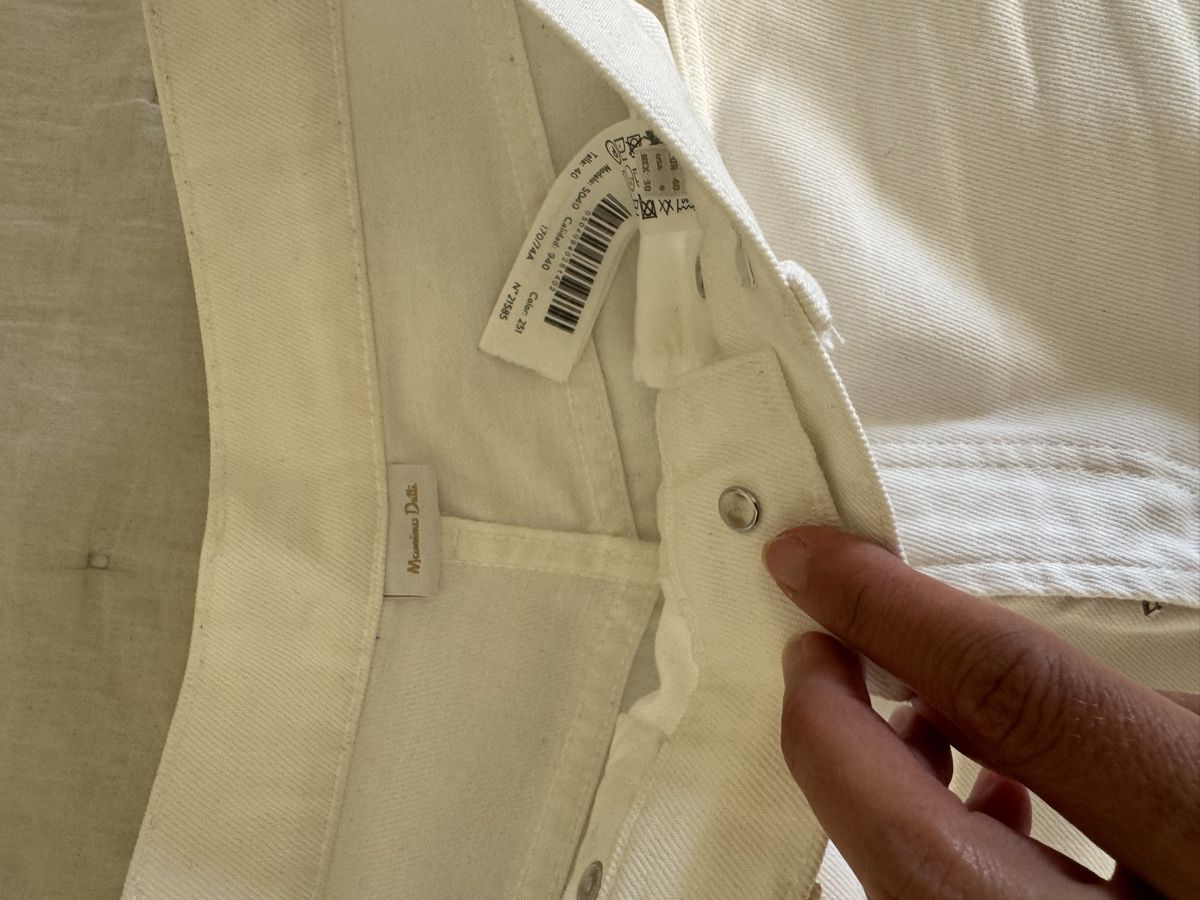 Massimo Dutti Jeans: Massimo Dutti denim blanc 40 – Usato da Genève venduto da Cicin 3