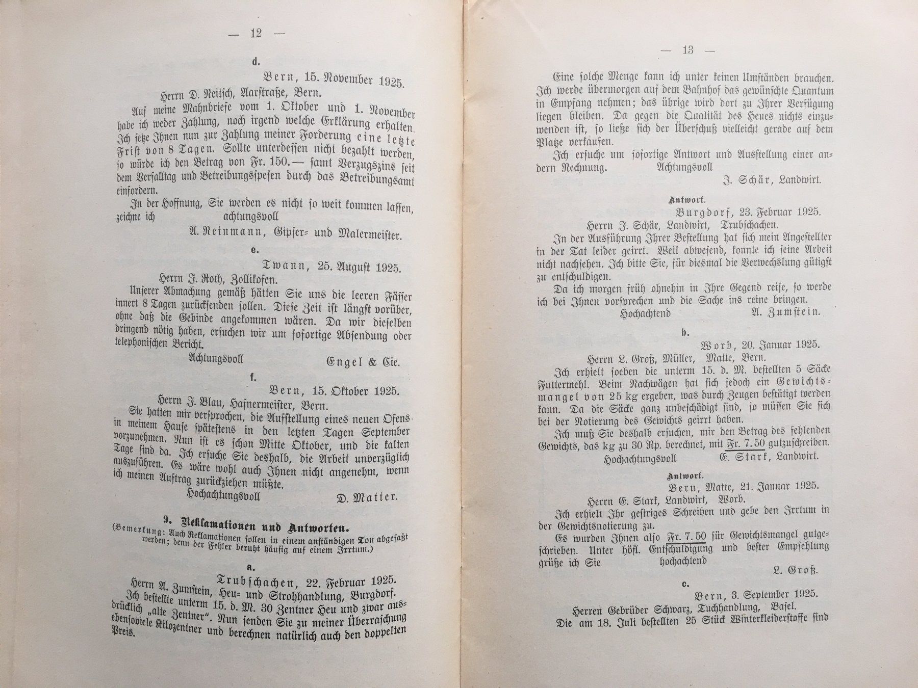 Bücher: Geschäftskorrespondenz - A. Spreng (1926) – Gebraucht aus Grenchen von Kogi7 3
