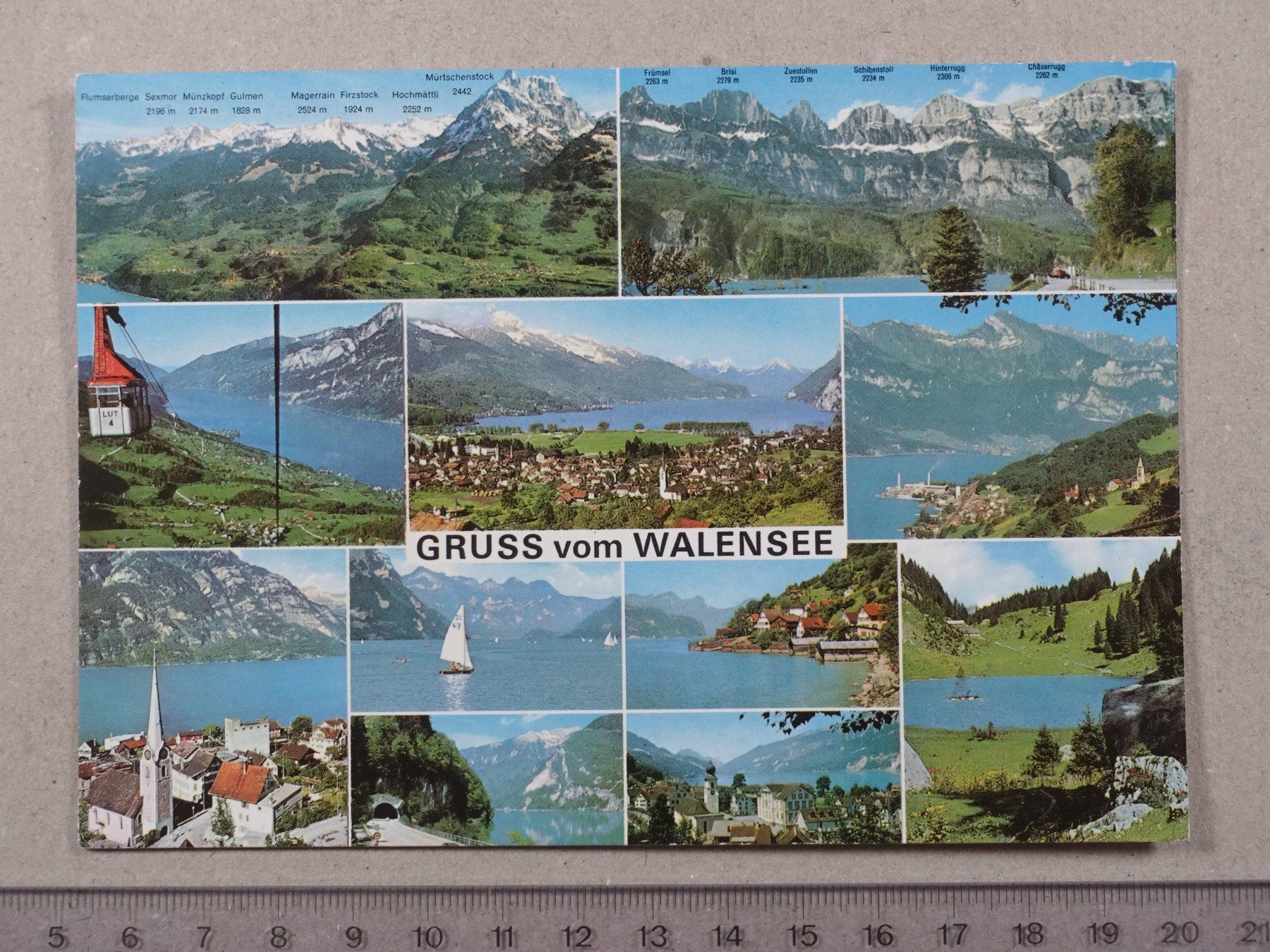 Cartoline postali: Walensee, 1996, Poststempel Quarten – Usato da Lenzburg venduto da fh1