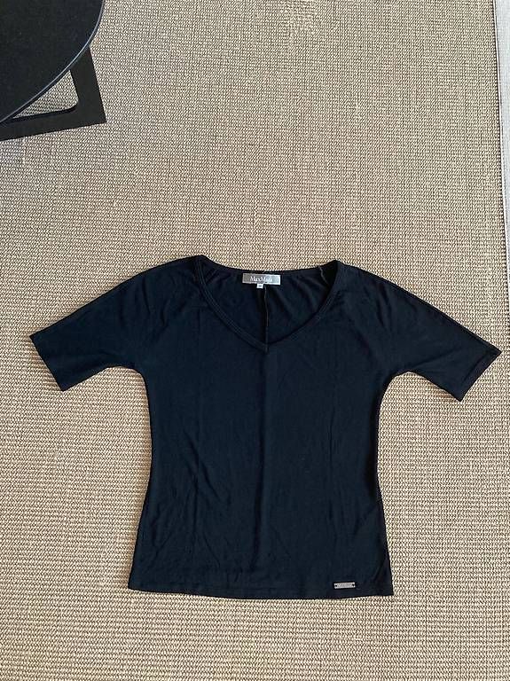 Max Mara Top: Max Mara Kurzarmshirt, Gr. M, schwarz – Usato da Zug venduto da samba5 3