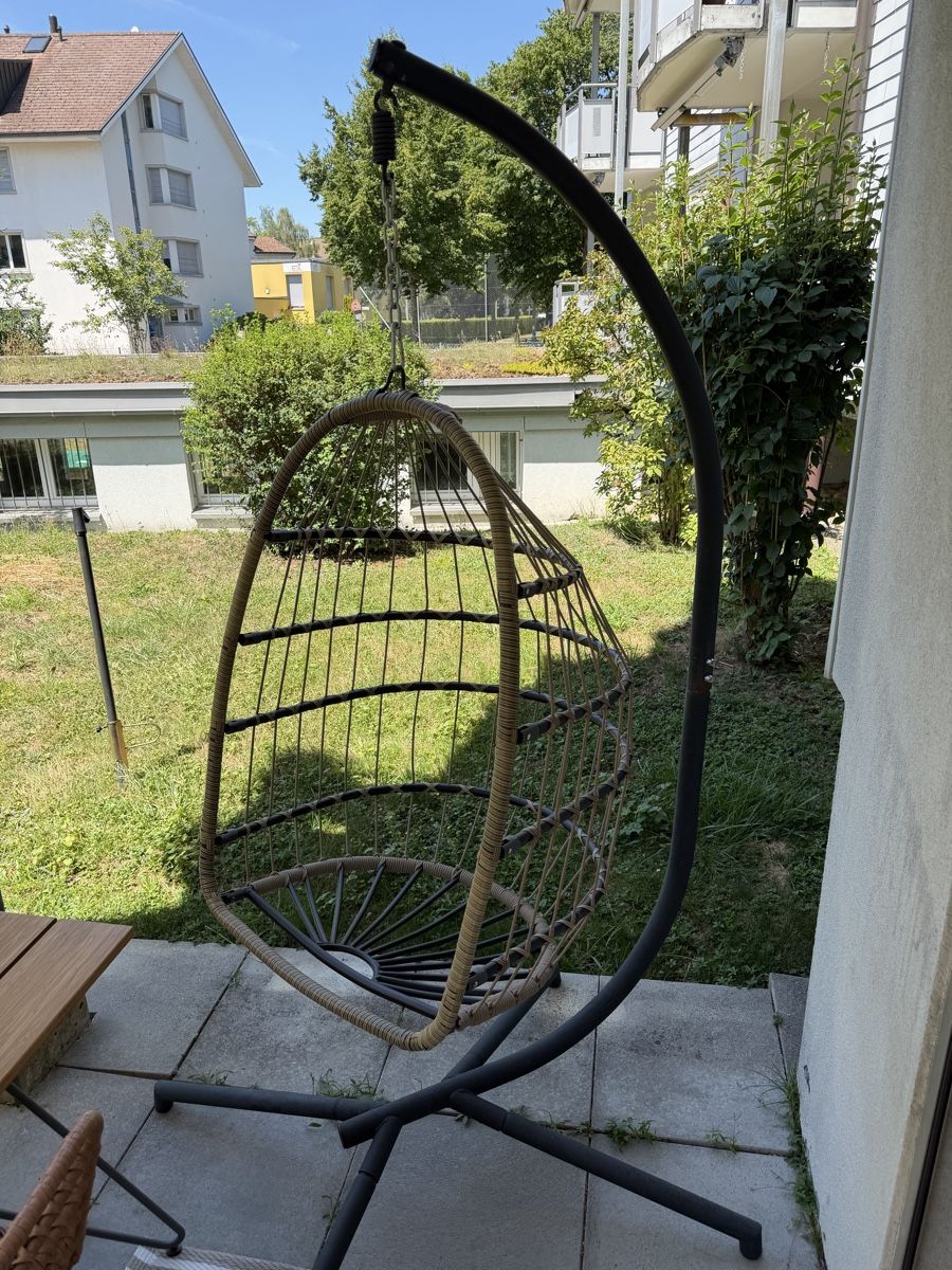 Poltrone pensili da giardino: Hängesessel mit Kissen braun/beige – Usato da Regensdorf venduto da __Claudia_ 1