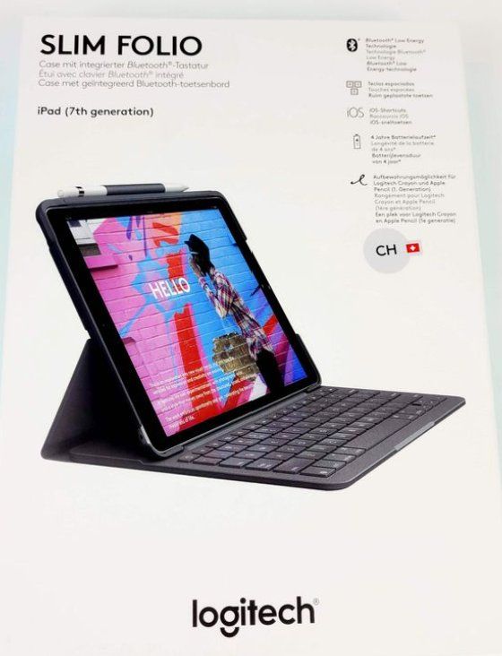 Logitech Tastaturen: Logitech Slim Folio iPad 7. 8. & 9.Generation / neu & OVP – Neu und originalverpackt aus Schellenberg von Kaipa 5