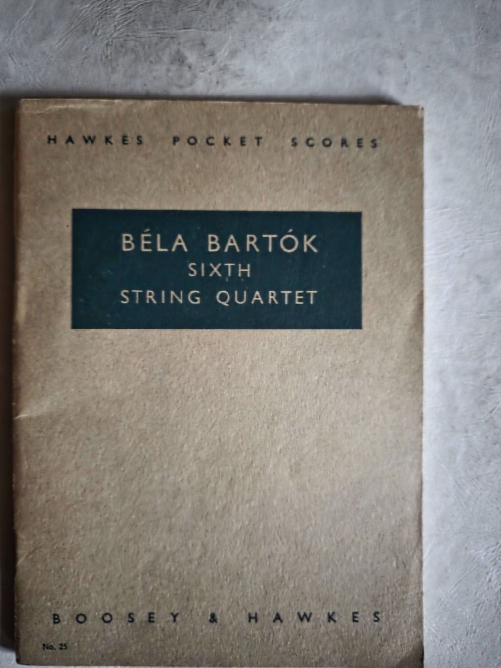 Libri: Béla Bartok - Hawkes Pocket Scores -  Sixth String Quartet – Usato da Walterswil BE venduto da Lonitti