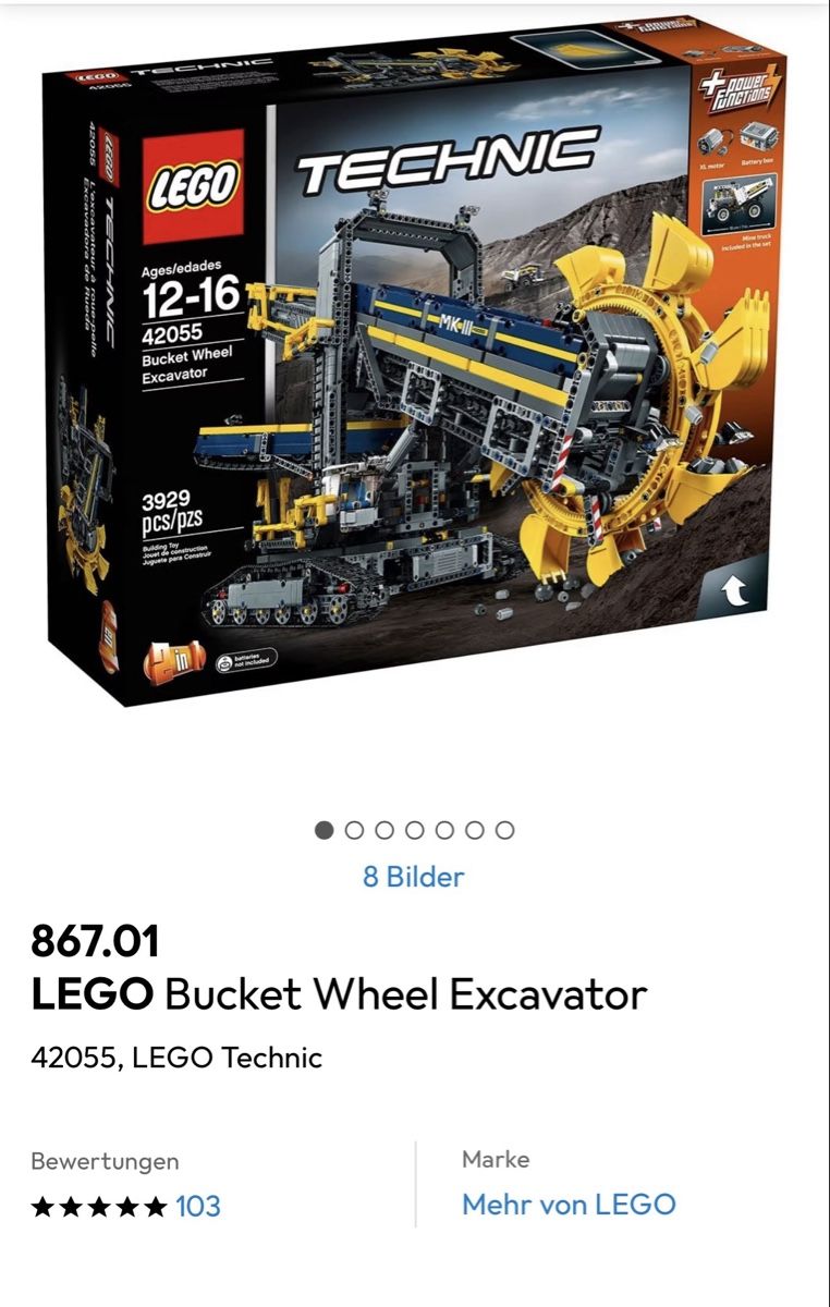 Lego Jeux de construction: Lego Technic Schaufelbagger 42055 – D'occasion à Luzern par Sbalu1984 1