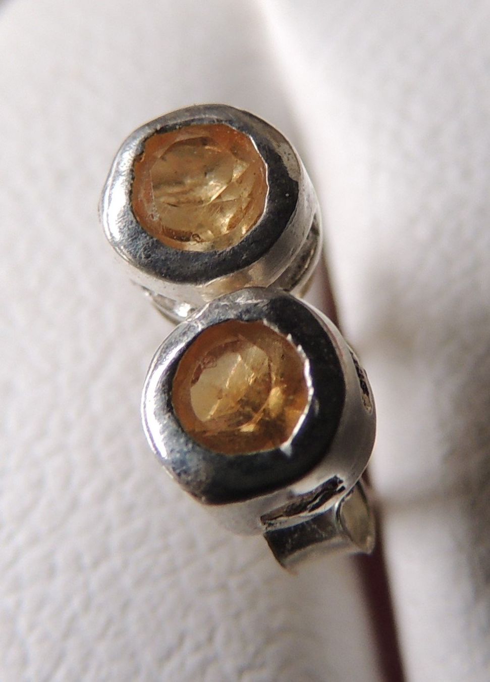 Orecchini pendenti & Orecchini a lobo: Citrin Silber 925 Ohrstecker  4 mm – Nuovo e nell'imballaggio originale da Waldenburg venduto da schaller707 1