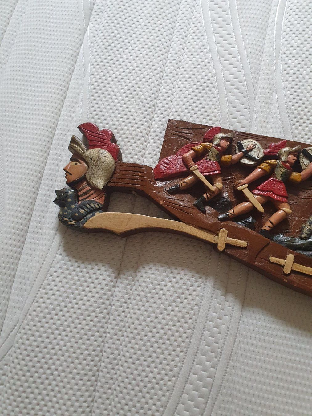 Xilografie: Antik  Holzschnitt  Römer Kampf Schiff Drachen – Usato da Basel venduto da M2 2