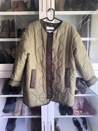 Steppjacke kurz Khaki Grösse S 