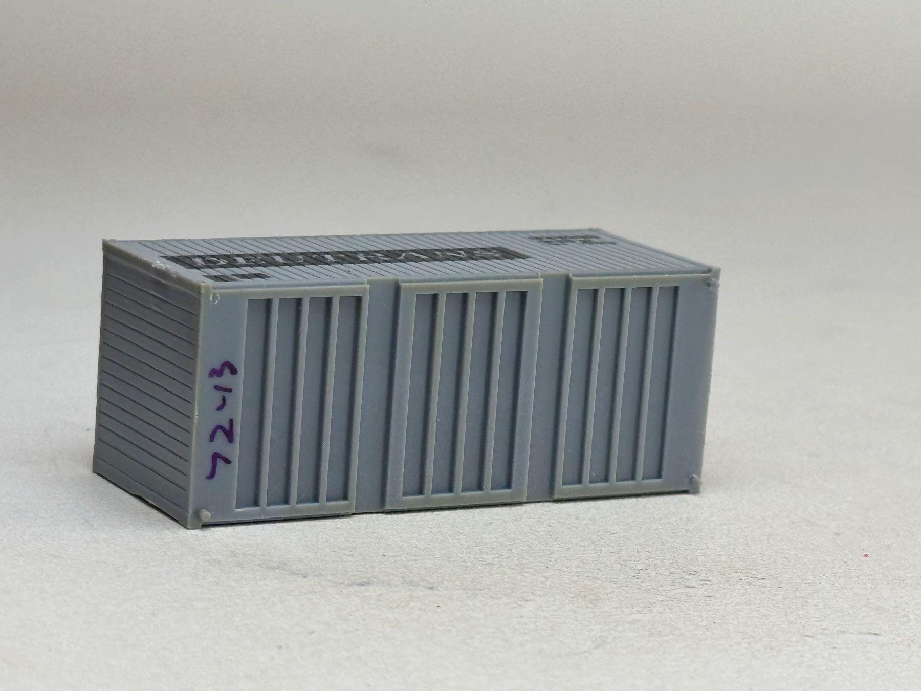 Modellini di ferrovie: EB- 20 Ft. Container Deutrans grau – Usato da Elm venduto da Wikmtz 2