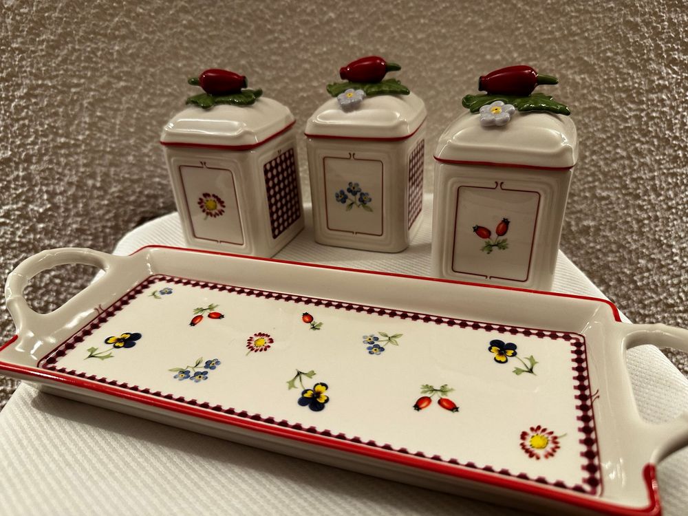 Villeroy & Boch Petite Fleur Coupelle à Accompagnements 24 Cm – Porcelaine Premium Allemande, Motif Floral Multicolore